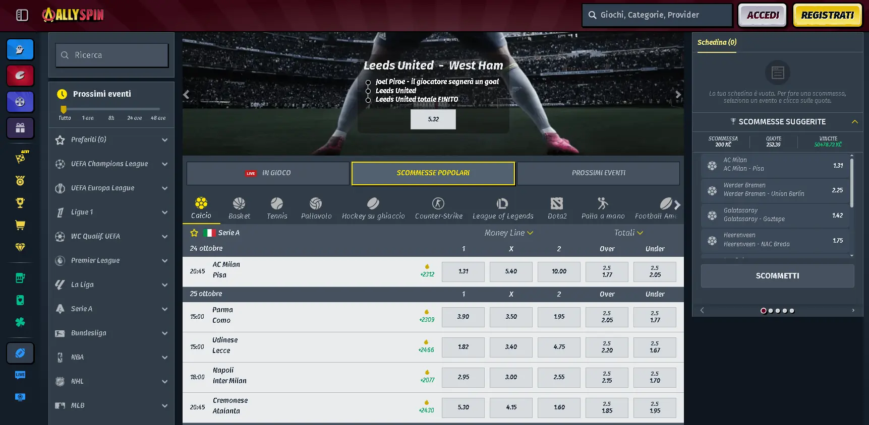 Scommesse sportive